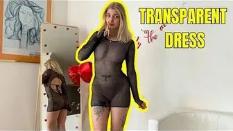 4K TRANSPARENT Dresses TRY ON with Mirror View! | Emili TryOn