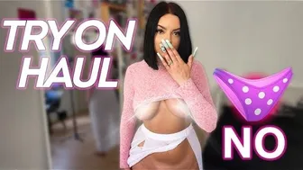 See-Through Try On Haul | Transparent Lingerie and Clothes | Try-On Haul At The Mall 2024