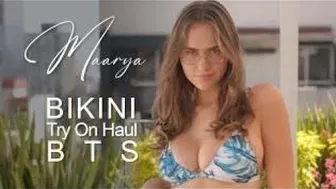 Maarya Bikini Try On Haul | Micro Bikini HD #maarya #bts #1