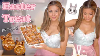 ⋆ ˚｡⋆୨୧˚ VEGAN EASTER TREAT WITH PROTEIN ˚୨୧⋆｡˚ ⋆ Binky Bunny Cinnamon Rolls ???? Holly's Cuisine