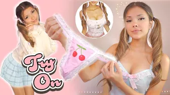 HUGE TRY ON HAUL ➷Online Shopping: high heels, pantyhose, crop tops, mini skirt ⋆ Holly Cerise #1