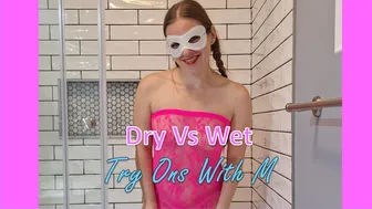 4K Transparent ???? Mesh Dress ???? TRY ON HAUL???? DRY VS WET ???? WITH M