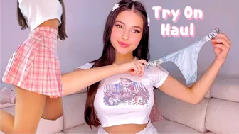 ༺ Mini Skirts and Thigh Highs Try On Haul ༻　+ SECRET　????Holly Cerise????