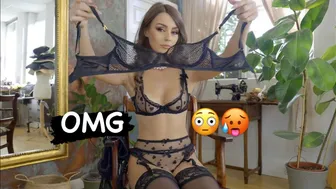 ALL BLACK Lace Agent Provocateur Try On Haul