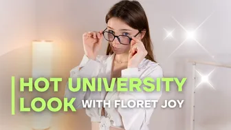 Hot University Look | Floret Joy | Try On Haul | [4K] | 금발 | ブロンド