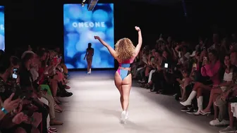 One One Swimwear Show Dual Camera Front/Back Shots in Ultra 4K / Miami Swim Week 2023 #2