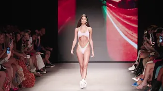 One One Swimwear Show Dual Camera Front/Back Shots in Ultra 4K / Miami Swim Week 2023 #3