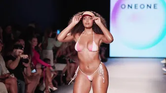 One One Swimwear Show Dual Camera Front/Back Shots in Ultra 4K / Miami Swim Week 2023 #4