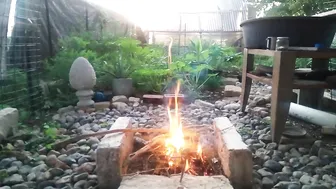 Hoop House Fire Pit!!!! #2