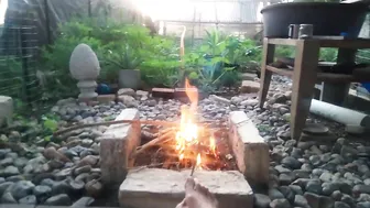 Hoop House Fire Pit!!!! #4