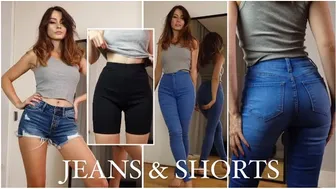 JEANS & SHORTS try on haul | FashionNova Size 1