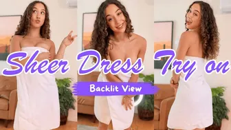 Transparent Dress Try On Haul | Backlit | Sheer