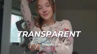 BEST 4K TRANSPARENT Cute Top TRY ON with Mirror View! | Natural Petite Body TryOn | Sable Heart