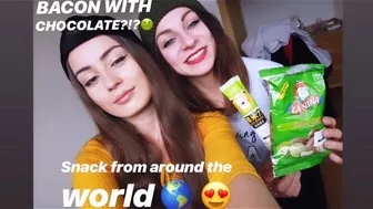 EATING SNACKS FROM AROUND THE WORLD WITH MY FRIEND! | MUNCHPAK