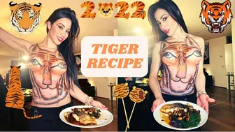 How To Cook Honey Mushrooms Tiger BodyPaint / Receta Champiñones A La Miel / Como Cocinar Con Miel