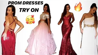 TRYING ON JJsHOUSE PROM DRESSES and EVENING DRESSES