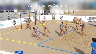 Aline Viana beach handball skills #3