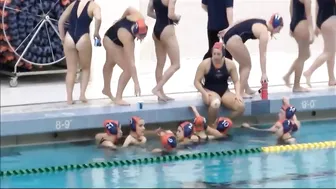 Bucknell (blue) vs Brown (black) waterpolo highlights #3