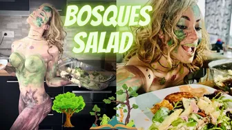 Bosques Salad Receta Saludable Piña/Ensalada De Piña/BodyPainting Dia Internacional De Los Bosques