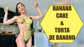 How To Make Banana Cake in BodyPaint / Como Hacer Torta de Banano y Chocolate / Recipe Banana Cake #1