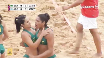 Argentina vs Brazil beach handball epic match #2