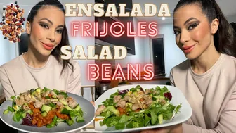 Como Preparar Ensalada Con Frijoles / Receta Frijoles Saludable How To Make Beans Salad Cook Beans