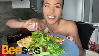 How To Prepare Healthy Pizza + BodyPaint Pizza BodyPaint Tutorial LINK BIO Instagram: @ladyorofit