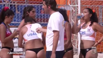 USACH (CHI) vs Nassau (BRA )beach handball highlights