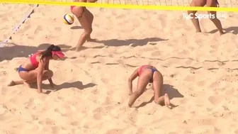 Colombia vs Chile beach volley 1st set