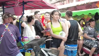 Pattaya,Soi Buakhao and Beach Road Scenes,Songkran Day #2