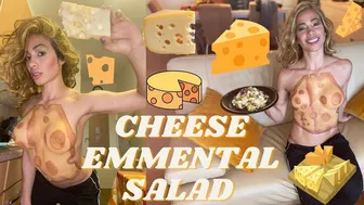 How To Cook CHEESE Emmental Salad / Receta Con Queso / Cheese Recipe / Como Cocinar Ensalada Queso