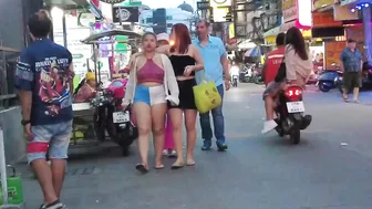 PATTAYA Soi Buakhao and Beach Road Scenes,Beautiful Ladies,Thailand 2023 #5