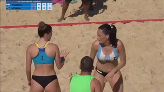 Uruguay vs Argentina sul centro beach handball