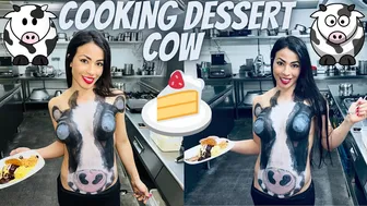 How To Cook French Dessert In Cow BodyPaint / Cooking In BodyPaint Cow Dessert / Receta Postre