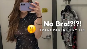 Transparent SEE-THROUGH Try On ???? (Ovulating edition)