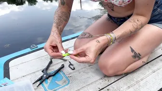 Rigging A Weedless Ned For Summer Pond Fishing - LOTS OF FISH #5