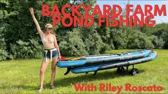 ASMR BACKYARD POND FISHING WITH RILEY ROSCATO #1