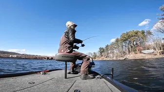 Fishing OPEN WATER In New England in FEBRUARY #2