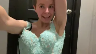 Try On Haul in Dressing Room with Costumes #1