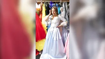 Light Blue Ball Gown Salute Trying on and Finding Favorites! #5