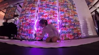 Jenna Citrus Paint Artist Performance at Nude Nite Orlando, Florida #2