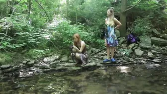 Ivy Lee and Jenna Citrus in the Creek BTS Photoshoot #2