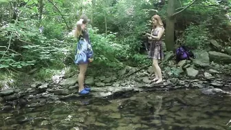 Ivy Lee and Jenna Citrus in the Creek BTS Photoshoot #5