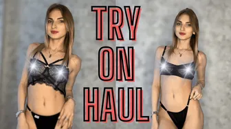 [4K] No Bra | Try On Haul | Black Transparent Underwear | Very Transparent And See Through | 2024 #1