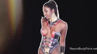 Body Painted Ricarda Barran Dance #3