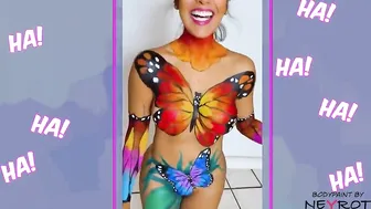 Butterfly Bodypaint be this much fun? #2