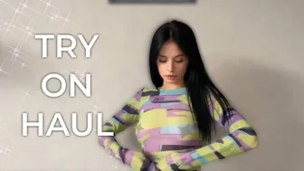 [4K] Transparent Haul with Karina | See through Clothes