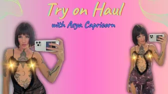 4k Transparent Dresses | Try On Haul with Asya Capricorn | See through clothes