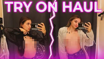 [4K] Lace Crop Top Try On Haul | Exploring See-Through Fashion with Luna Lavand