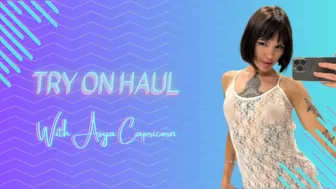 Fashion Try-On Haul with Asya Capricorn: Trendy See Through Outfits & Style Tips #1